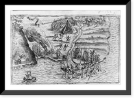 2 illus. of warfare of Canadian Indians Classic, Antique Print