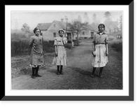 Some of the young workers (not the youngest) in the Kosciusko Cotton Mills. Superintendent objected to my taking photographs. Location: Kosciusko, Mississippi, Historic Reproduction