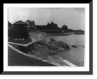 Historic Framed Print, Newport, R.I.: Ochre Point, Cliff Walk,  17-7/8" x 21-7/8"