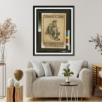 Historic Framed Print, Zeitung der 10. Armee. A. Saulweber.,  17-7/8" x 21-7/8"