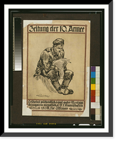 Zeitung der 10. Armee. A. Saulweber, Vintage Poster
