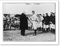 Historic Framed Print, [Frank Farrell, Yankee president, making presentation to Harry Wolverton and Yankee players (baseball)],  17-7/8" x 21-7/8"