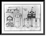Plans for exteriors and interiors, Antique Poster