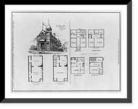 Plans for exteriors and interiors - 3, Historic Reproduction