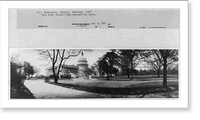 Historic Framed Print, D.C. Washington - Capitol - Exterior - 1922 - East front (detail) with approach and lawns,  17-7/8" x 21-7/8"