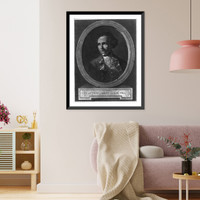 Historic Framed Print, James Cook, 1728-1779,  17-7/8" x 21-7/8"