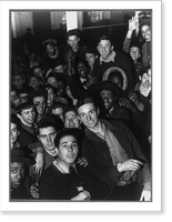 Historic Framed Print, National Youth Administration: A typical NYA student training class in a vocational project,  17-7/8" x 21-7/8"