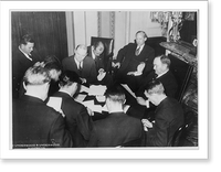 Historic Framed Print, Giving out the latest dope on the debt situation,  17-7/8" x 21-7/8"