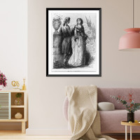 Historic Framed Print, [Illustration of Goethe's poem - The Sorrows of Werther] - 2,  17-7/8" x 21-7/8"