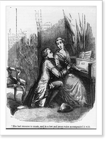 Historic Framed Print, [Illustration of Goethe's poem - The Sorrows of Werther] - 3,  17-7/8" x 21-7/8"