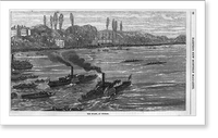Historic Framed Print, [Illus. of Oxford-Cambridge Regatta of 1869] - 5,  17-7/8" x 21-7/8"