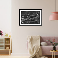 Historic Framed Print, Long Sat waiting for an answer,  17-7/8" x 21-7/8"