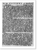 To the citizens of New York, Dec. 30, 1775, Historic Print