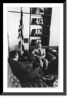 The Secretary and King Hussein, Antique Poster