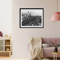 Historic Framed Print, Luna Park and Surf Ave., Coney Island, New York,  17-7/8" x 21-7/8"