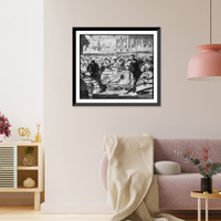 Vintage Military Print - New York City - The great Russian ball, 1863