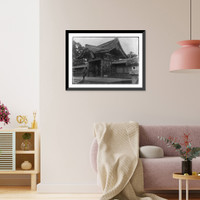 Gateway of the 1000 Lantern Temple, Shiba, Tokio, Historic Print