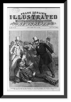 Washington, D.C. - the attack on the President's James Garfield's life - Mrs. Smith supporting the president while awaiting the arrival of the ambulance, Vintage Wall Art