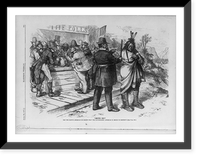 Move on!" Has the Native American no rights that the naturalized American is bound to respect?.Th. Nast." - 2 Classic, Historic Reproduction
