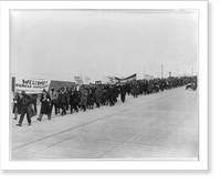 Historic Framed Print, Hunger marchers" advance on Washington",  17-7/8" x 21-7/8"