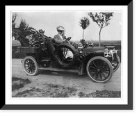 Three women, possibly members of the McAdoo family, posed in automobile Classic, Antique Print