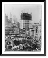 Woolworth bldg. iron work, made April 4th, 1912, Antique Print