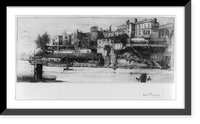 Historic Framed Print, [Callowhill Street Bridge].Jo. Pennell,  17-7/8" x 21-7/8"