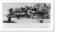 Historic Framed Print, [Callowhill Street Bridge].Jo. Pennell,  17-7/8" x 21-7/8"