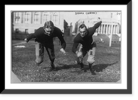 Healy, tackle, and Brown, center, on Columbia Football Team, Vintage Wall Art
