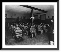 Boys and teacher in classroom at the Golden Industrial School, Denver, Colorado(?), Vintage Print