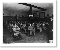 Boys and teacher in classroom at the Golden Industrial School, Denver, Colorado(?), Vintage Print