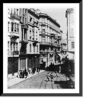 Historic Framed Print, [A street in Beyoglu].Constantinople, Abdullah Fr&egrave;res.,  17-7/8" x 21-7/8"