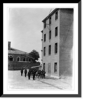 Position of the Second Battalion of the Fire Brigade drilling with hooked ladders.Abdullah Fr&egrave;res, Phot., Constantinople. - 2, Antique Print
