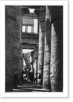 Historic Framed Print, Interior of the Hall of Columns, Karnac [Egypt],  17-7/8" x 21-7/8"