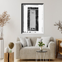 Historic Framed Print, Chisolm mine rescue device,  17-7/8" x 21-7/8"