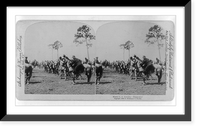 Historic Framed Print, Ninth U.S. Cavalry: Dismount!,  17-7/8" x 21-7/8"