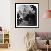 Historic Framed Print, The Cathedral of the Ascension of the Virgin, Pecherskoi Monastery, Kiev, Russia,  17-7/8" x 21-7/8"