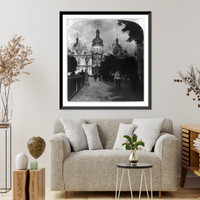 Historic Framed Print, The Cathedral of the Ascension of the Virgin, Pecherskoi Monastery, Kiev, Russia,  17-7/8" x 21-7/8"