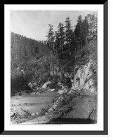 Historic Framed Print, Scenery on Deadwood Road to Sturgis,  17-7/8" x 21-7/8"