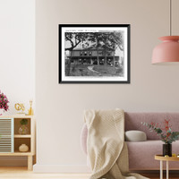 Peter Murphy's Scituate, Mass. training headquarters of John L. Sullivan. Classic, Antique Print