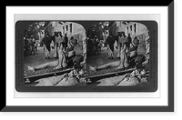 Fakir on his bed of spikes - most spectacular performance of a religious fanatic, India, Vintage Print