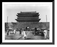 Historic Framed Print, Peking - inside view of gateway leading toward the Emperor's Palace,  17-7/8" x 21-7/8"