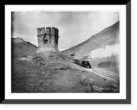 Kach Station and blockhouse near the divide between Harnai and Quetta, Vintage Wall Art