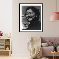 Chinas Vertreterin im Schwimmen, Antique Poster