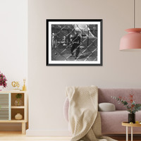 Historic Framed Print, [Erwin] Blask - Deutschland - errange die Silbermedailleim Hammerwerfen,  17-7/8" x 21-7/8"