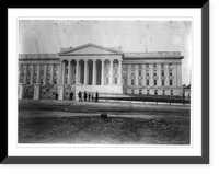 Historic Framed Print, Treasury Buildings, Washington, D.C., south front,  17-7/8" x 21-7/8"