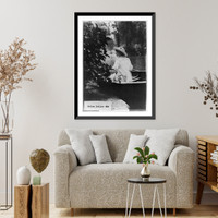 Historic Framed Print, Helen Keller in a boat by shore,  17-7/8" x 21-7/8"