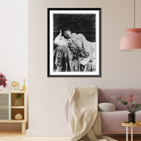 Historic Framed Print, Sarah Bernhardt, 1844-1923 - 16,  17-7/8" x 21-7/8"