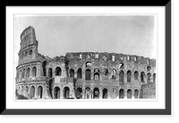 Historic Framed Print, Colosseum, Rome,  17-7/8" x 21-7/8"