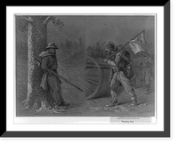 Historic Framed Print, A rainy day on picket,  17-7/8" x 21-7/8"